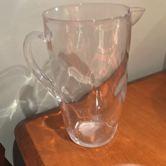Acrylic clear pitcher from Home goods. Smoke free pet free home. 11 inch tall - Picture 5 of 6